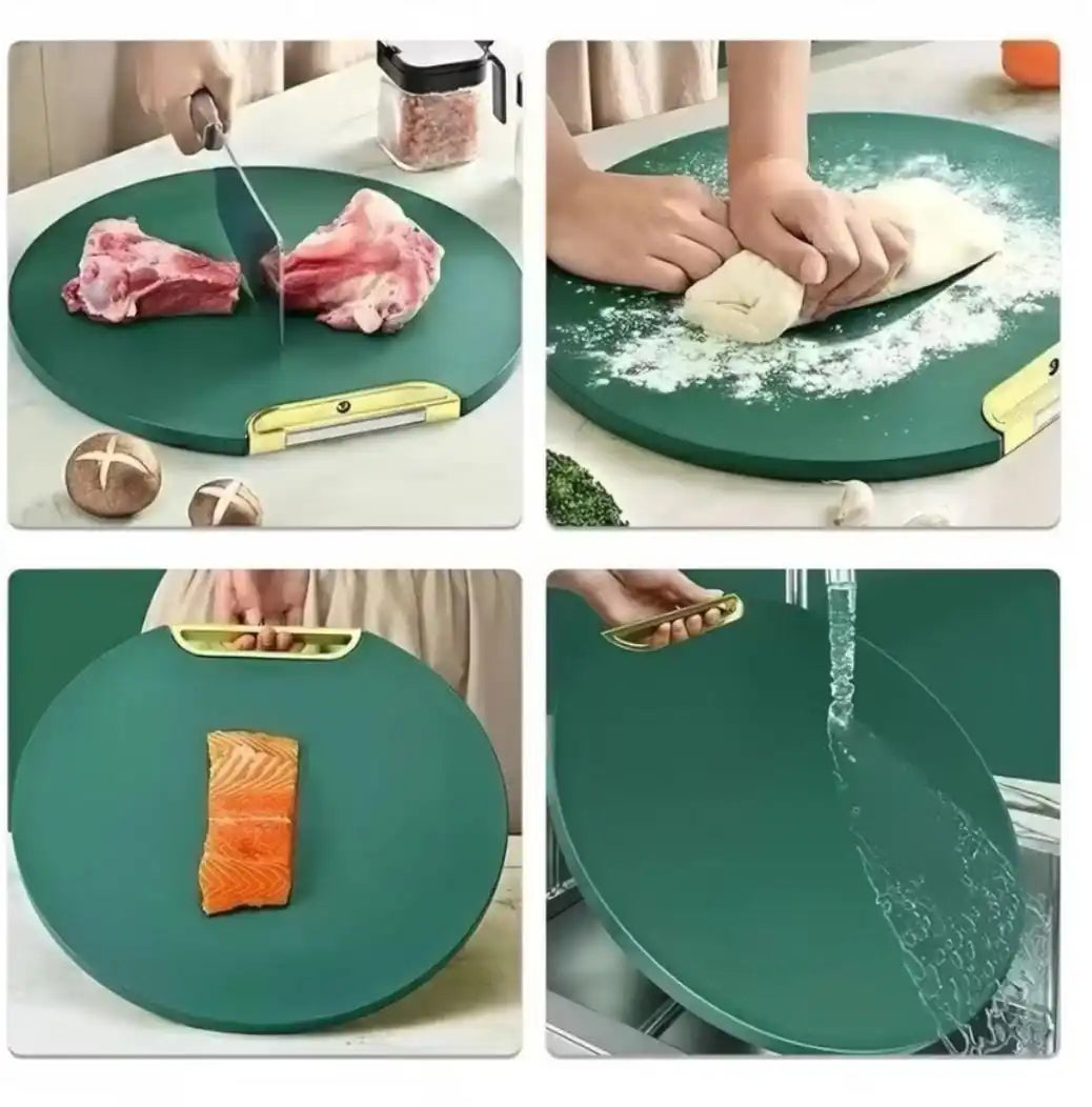 Tábua de Corte Antibacteriana, Com Alça anti-rachaduras para Cozinha e Churrasco