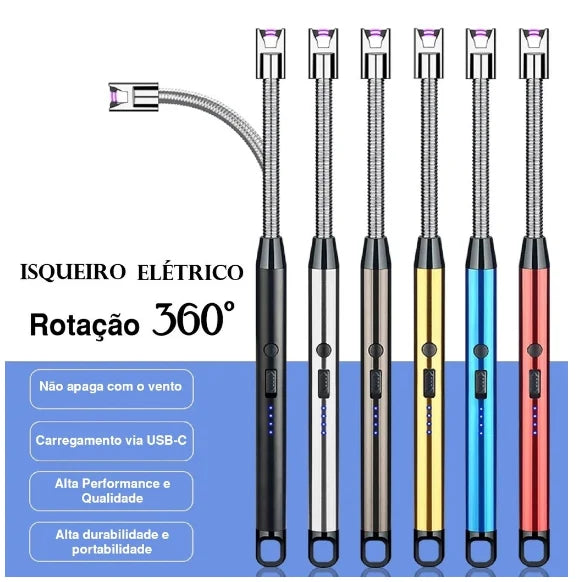 Acendedor para Churrasqueira, Fogão - Recarregável USB