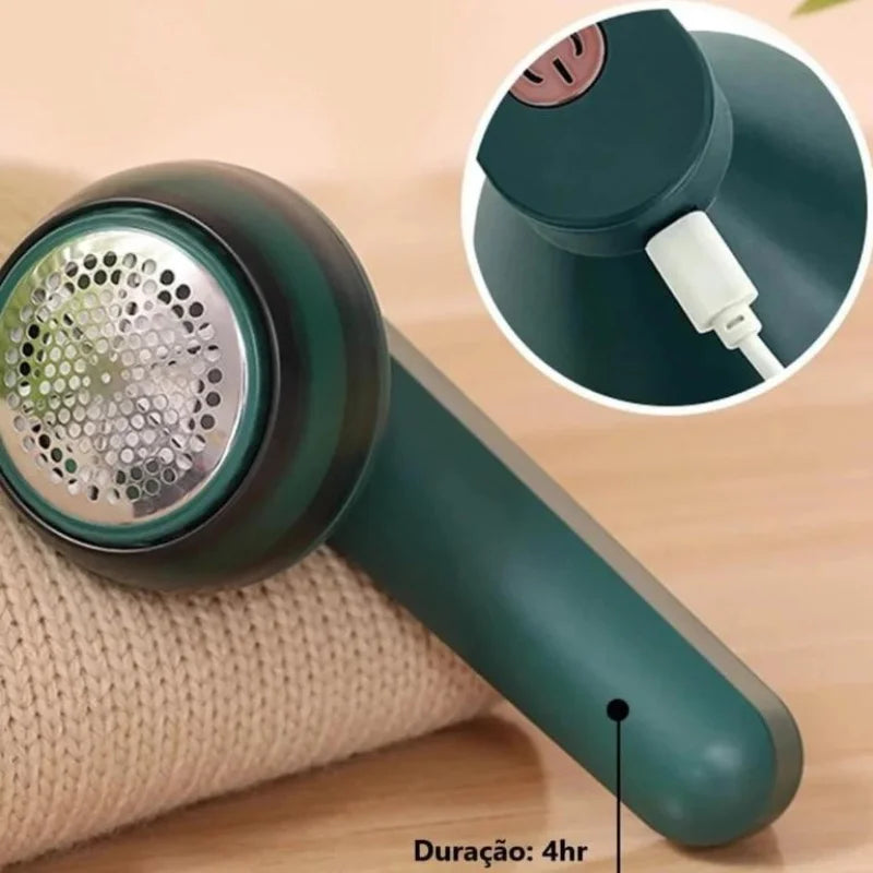 Removedor de Bolinhas Elétrico - Aspira Pelos de Roupas, Sem Fio e Recarregavel