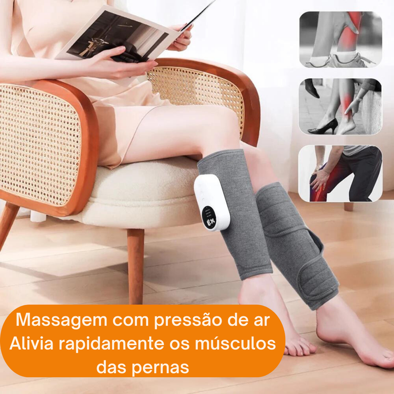 Massageador Elétrico Com Aquecimento Para Perna E Panturrilha