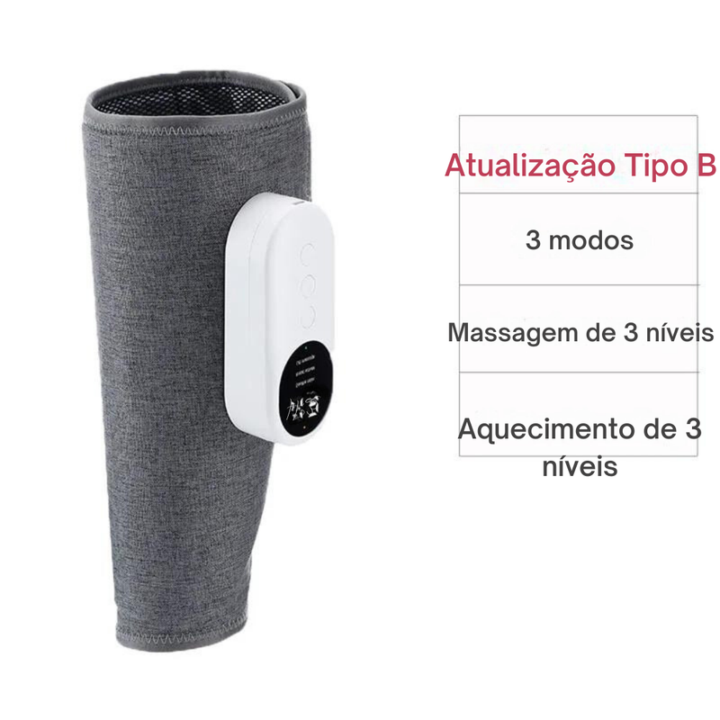 Massageador Elétrico Com Aquecimento Para Perna E Panturrilha