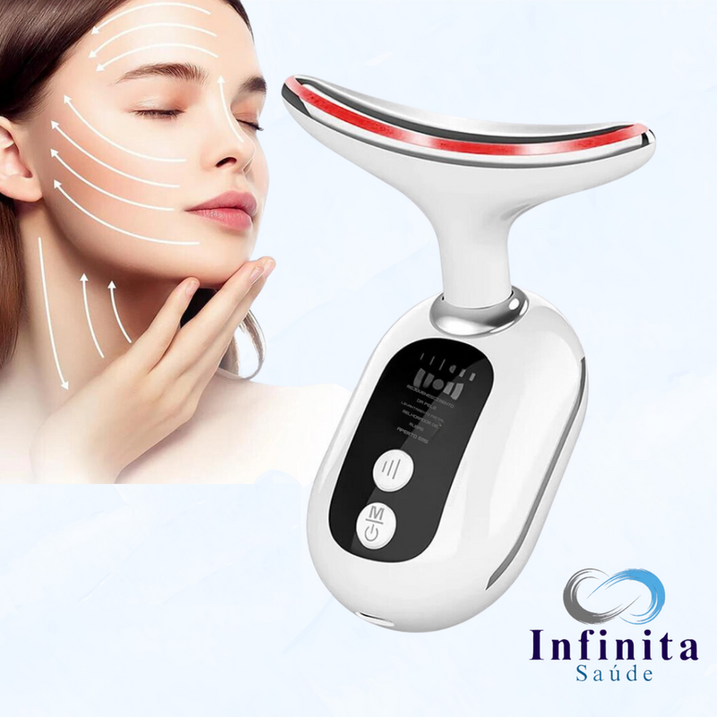 Massageador Facial com Fototerapia Anti-Rugas - Infinita Saúde