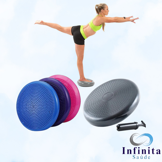 Disco Pilates Equilíbrio Inflável Balance + Bomba Gratis