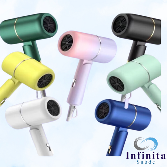 Mini Secador De Cabelo - Portátil, Dobrável para Viagem - 110V