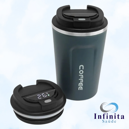 Copo Café Térmico - 500ml - Cor: Azul