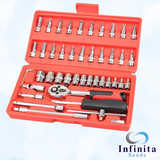 Kit De Ferramentas com 46 Peças para Manutenção e Reparo - Com Maleta