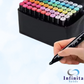 Kit de Canetas com 24 Cores para Pintar, Fazer Trabalhos Artísticos e para Estudantes Compor Seu Material Escolar