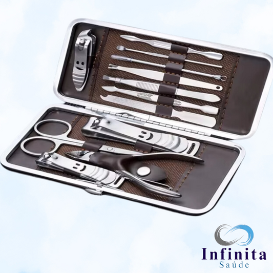 Kit Cortador De Unha, Portatil, Estojo Completo