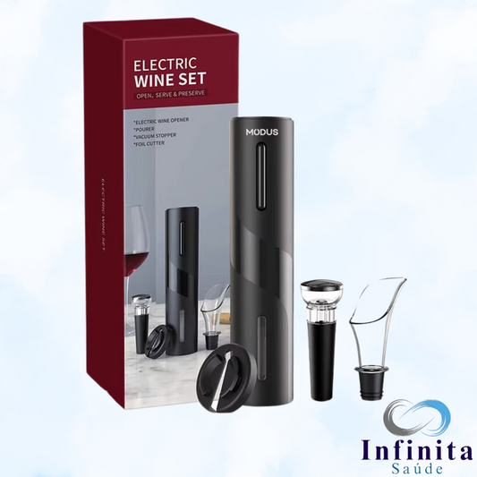 Conjunto: Abridor de Vinho Eletrico, 4-em-1