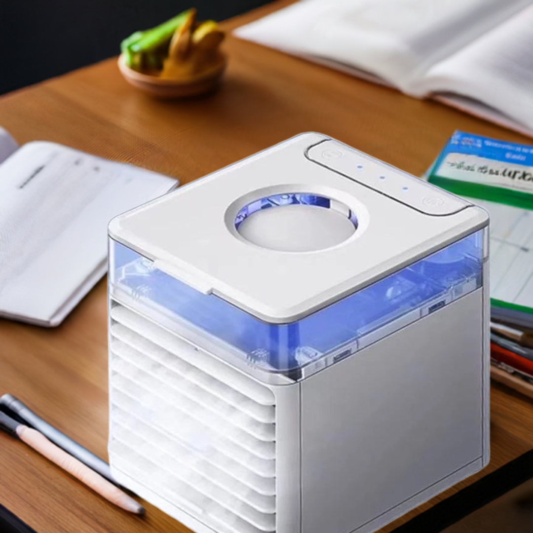 Mini Ar Condicionado para Casa, Escritorio e qualquer local e momento nos dias de calor.