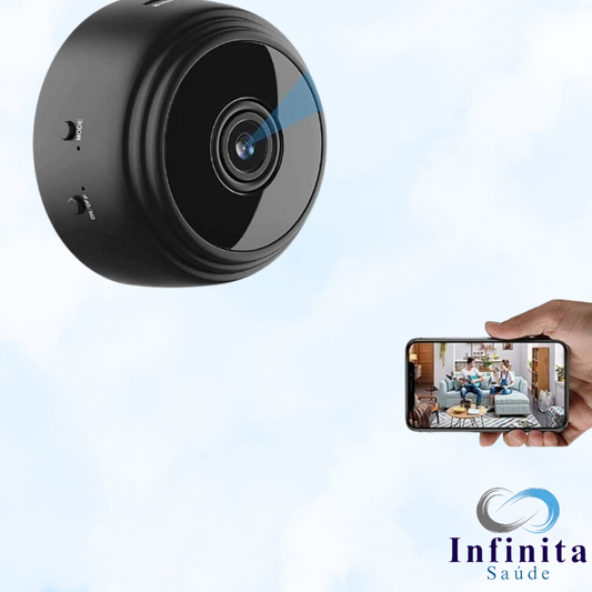Mini Câmera, Sem fio, com Visao Noturna para Vigilancia e Monitoramento com Seguranca e Praticidade