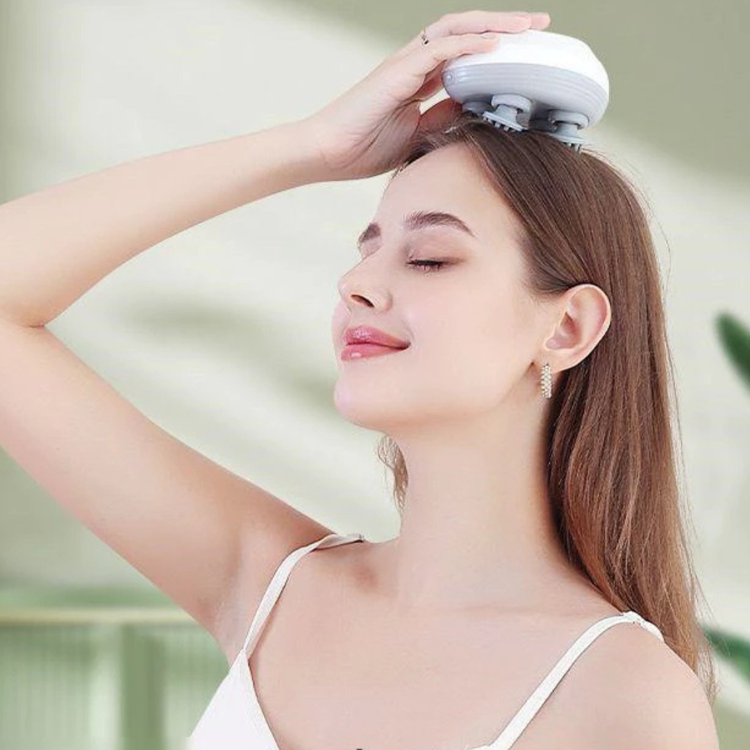 Massageador Eétrico Portátil para Cabeça, Ombro e Pescoço