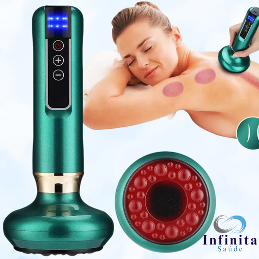 Massageador Eletrico Inteligente para Massagem Por Sucção - Sem Fio