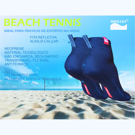 Sapatilha de Neoprene para Beach Tennis, Volei de Praia, Futvolei - Antitermica