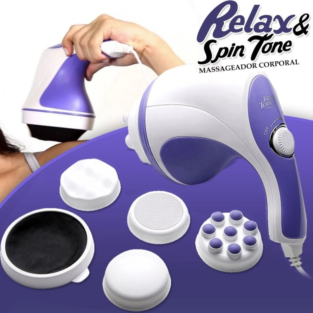 Massageador Spin Relax Tone Orbital para Drenagem Linfática Profissional