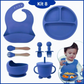 kit 8 Peças de Silicone para Alimentação de Bebês