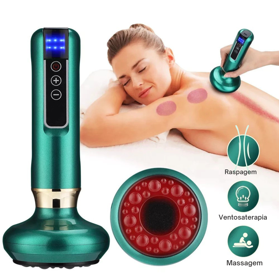 Massageador Eletrico Inteligente para Massagem Por Sucção - Sem Fio