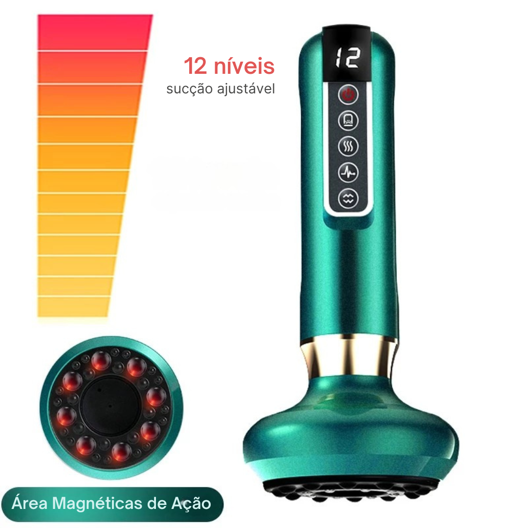 Massageador Eletrico Inteligente para Massagem Por Sucção - Sem Fio