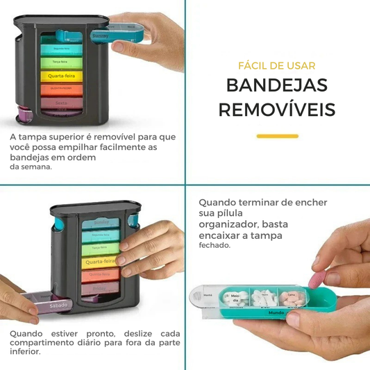 Caixa Porta Comprimidos - 7 dias Semanais