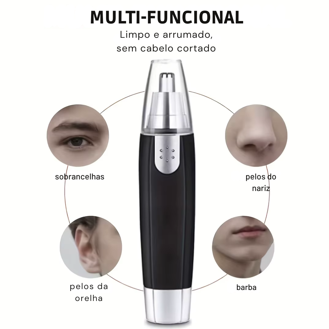 Depilador Facial Eletrico, Portátil para Nariz, Orelha, Rosto.