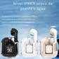 Fone de Ouvido, Hi Fi, Bluetooth, Transparente, TWS-V5