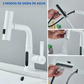 Torneira, com Misturador e Pulverizador para pia com agua quente e fria - Possui display digital