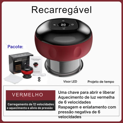 Massageador Corporal Elétrico Para Ventosaterapia - Infinita Saúde