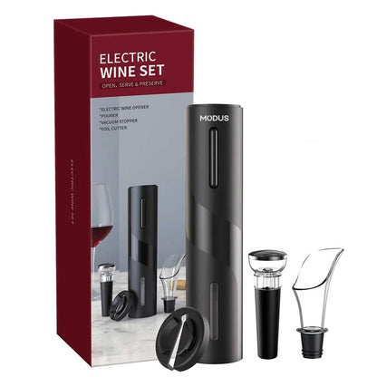 Conjunto: Abridor de Vinho Eletrico, 4-em-1