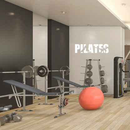 Adesivo de Parede Pilates Postura Silhuetas Fitness