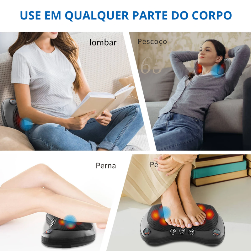 Almofada Massageadora Com Infravermelho Bivolt - Infinita Saúde