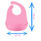 Babador de Silicone para Bebês com Bolso Pega Migalhas e Impermeável