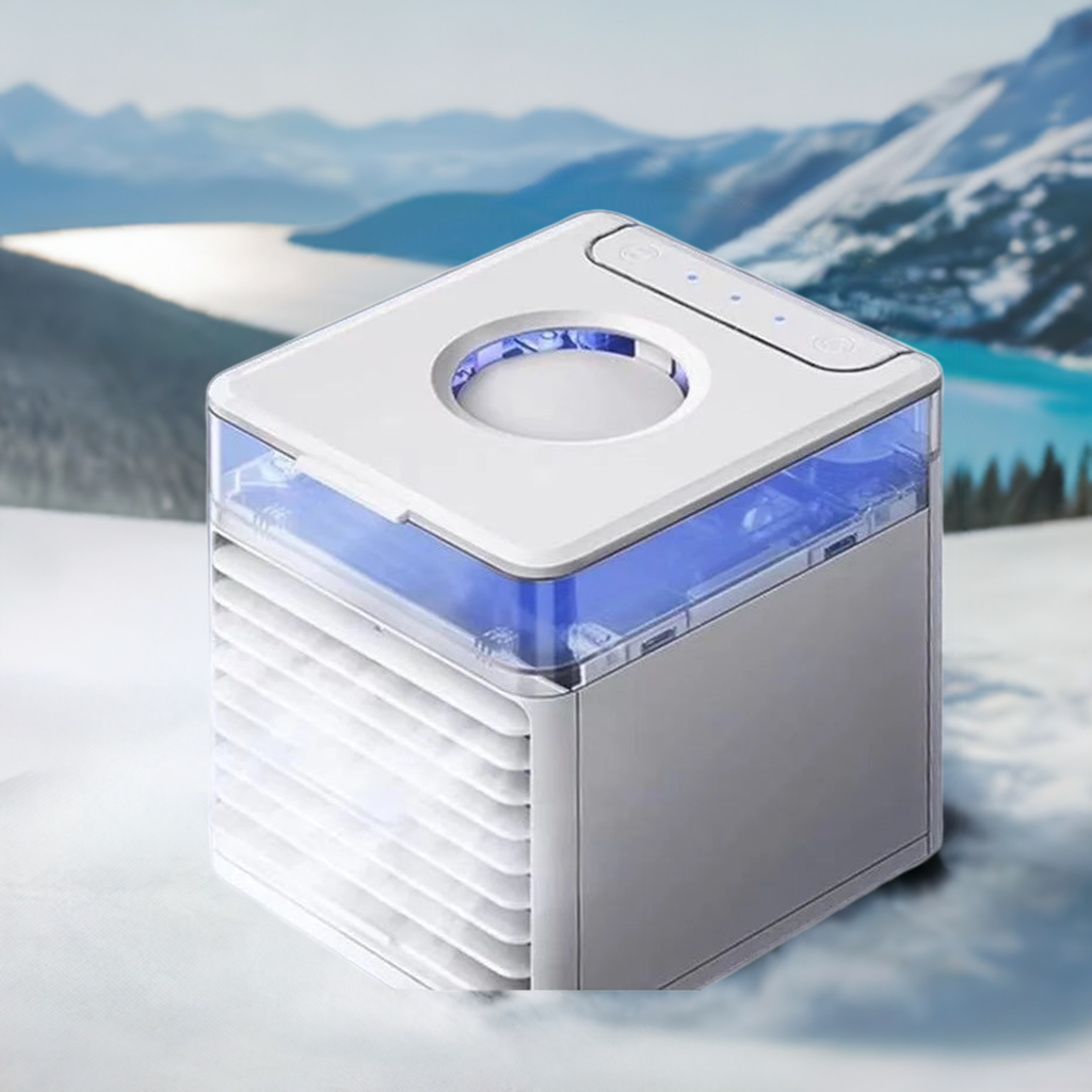 Mini Ar Condicionado para Casa, Escritorio e qualquer local e momento nos dias de calor.