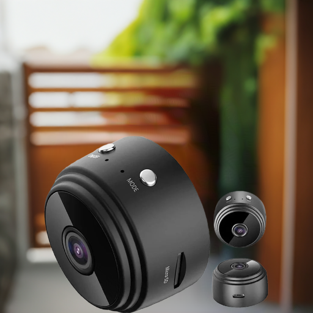 Mini Câmera, Sem fio, com Visao Noturna para Vigilancia e Monitoramento com Seguranca e Praticidade