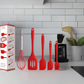 Kit de 5 Utensílios de Cozinha - Cores Sortidas - Design Resistente e Moderno