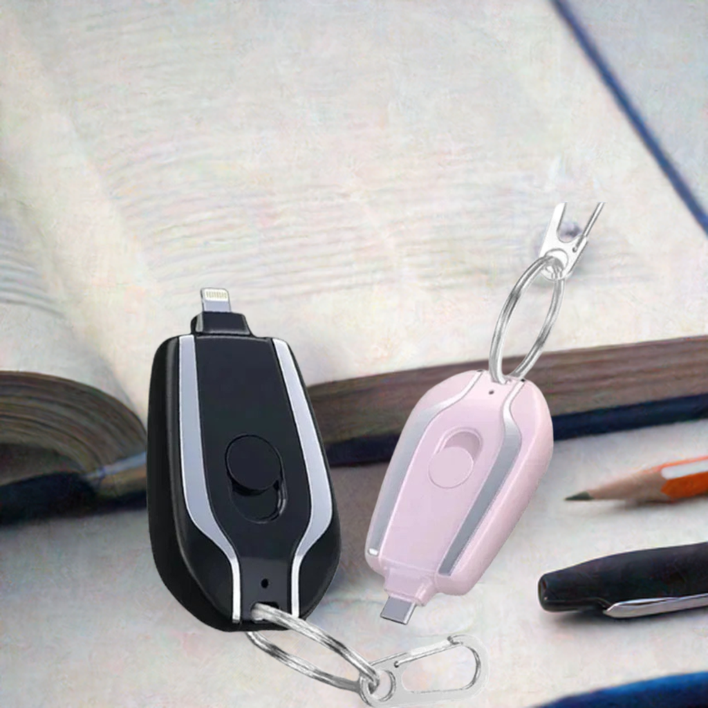 Carregador de Celular Portatil Estilo Chaveiro - para Android e Iphone