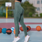 Calça Legging Feminina: Academia, Corrida, Treino - Cor Verde, Tamanho único ajusta ao corpo