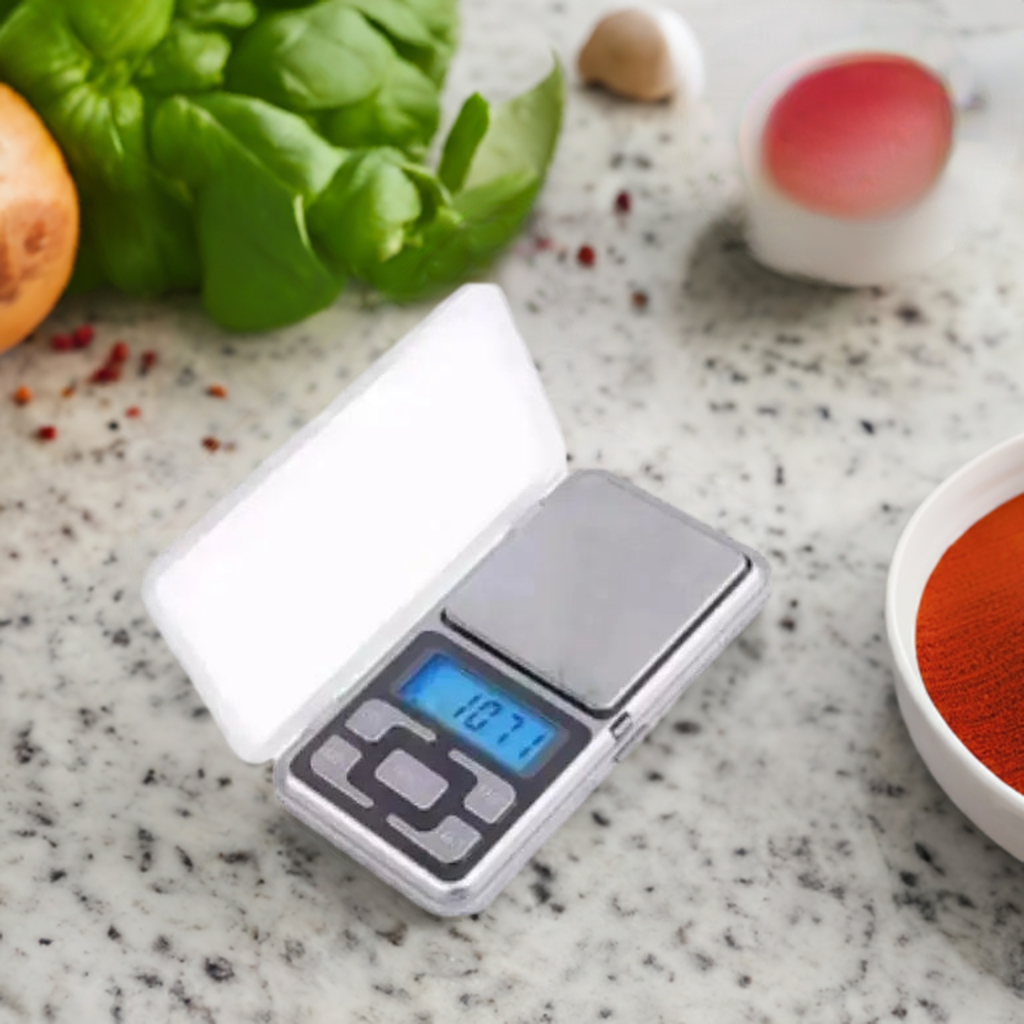 Mini Balança Digital de Bolso - Alta Precisão 01g Até 500g