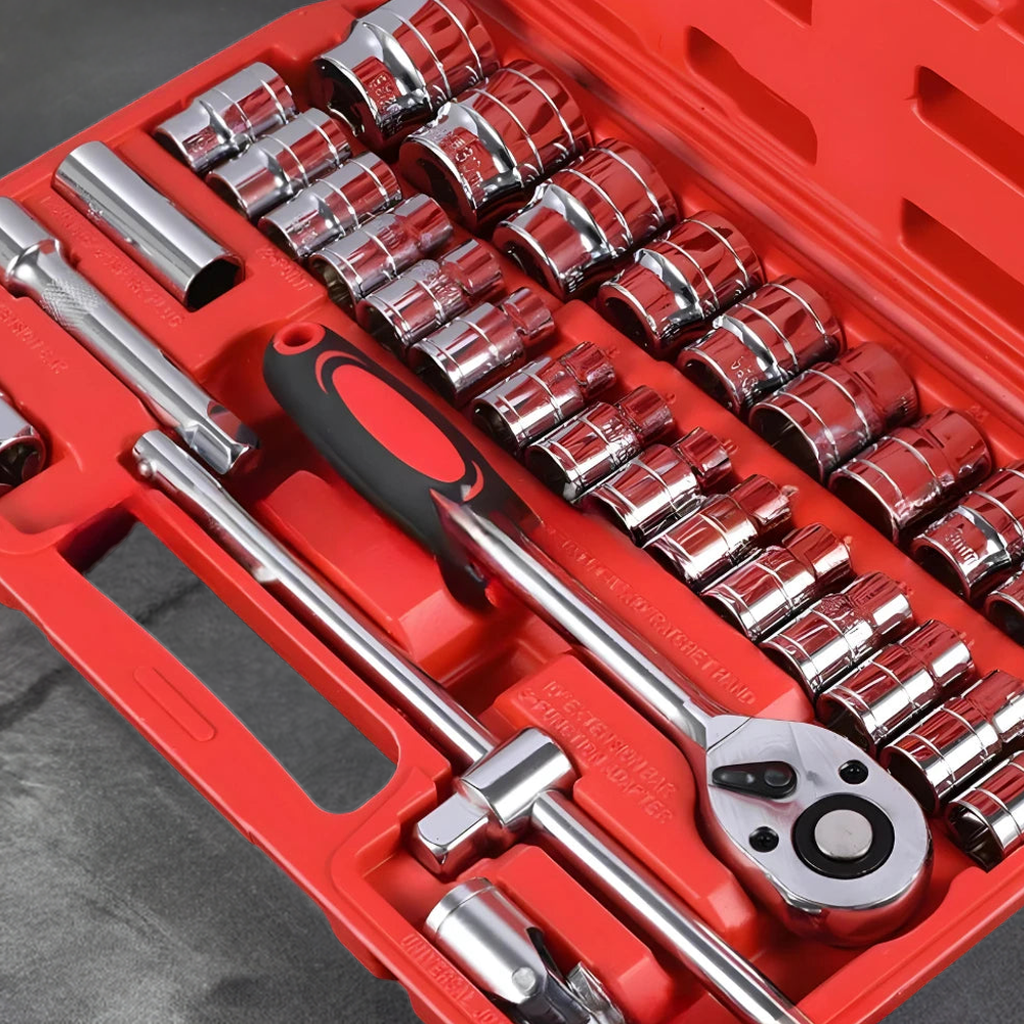 Kit De Ferramentas com 46 Peças para Manutenção e Reparo - Com Maleta Pratica e Organizada