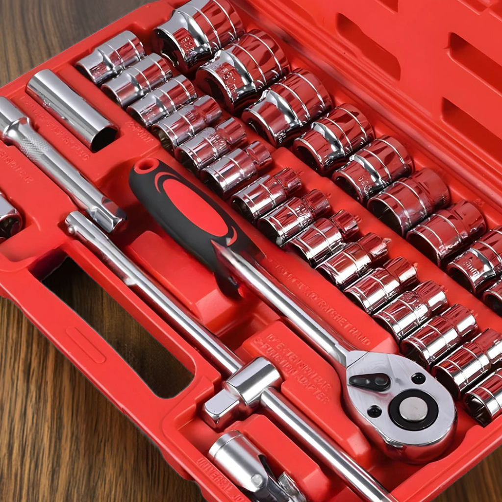 Kit De Ferramentas com 46 Peças para Manutenção e Reparo - Com Maleta Pratica e Organizada